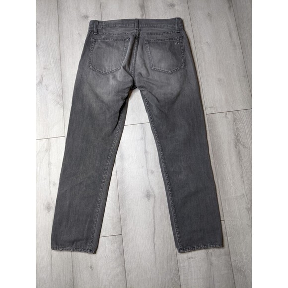 Rag and Bone RB Jay 23x Jeans Slim Leg Button Fly Pullman Gray 31x28 - Picture 11 of 16